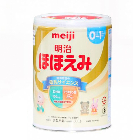 Sữa Meiji 0-1 hộp sắt 800g