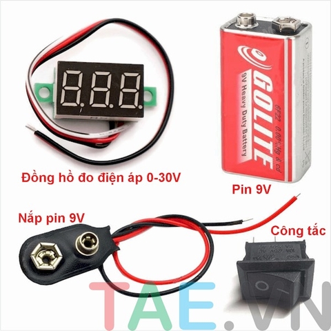 Combo Vôn Kế Mini Đơn Giản