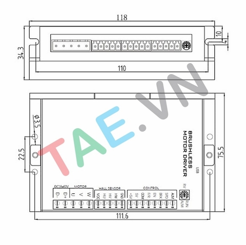 Driver Brushless Không Chổi Than BLSD4815A