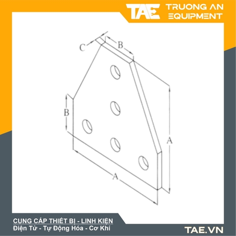 Ke Góc Nhôm T 90 Độ Cho Nhôm Định Hình