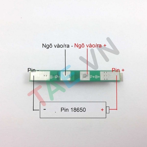 Mạch Bảo Vệ Pin 1cell 2.5A