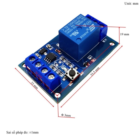 Mạch Chuyển Trạng Thái Relay Bằng Nút Nhấn