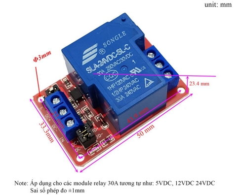 Module Relay 30A Cách Ly Opto