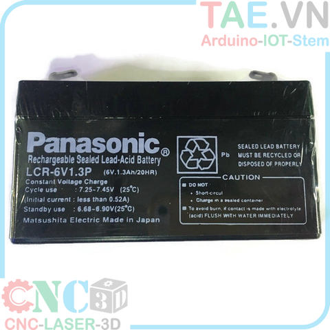 Ắc Quy Panasonic 6v-1.3Ah LCR-6V1.3P