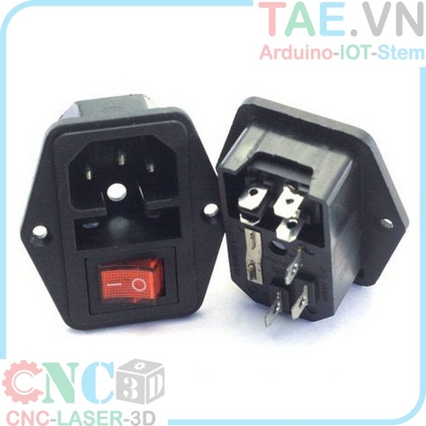 Socket Nguồn Có Cầu Chì Công Tắc