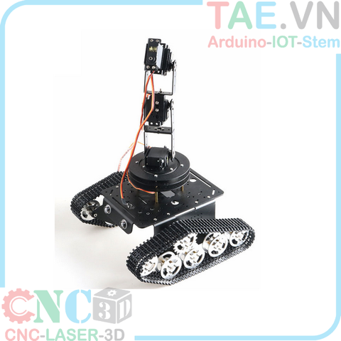 Khung Robot Tank và Cánh Tay Robot 4 Bậc DIY