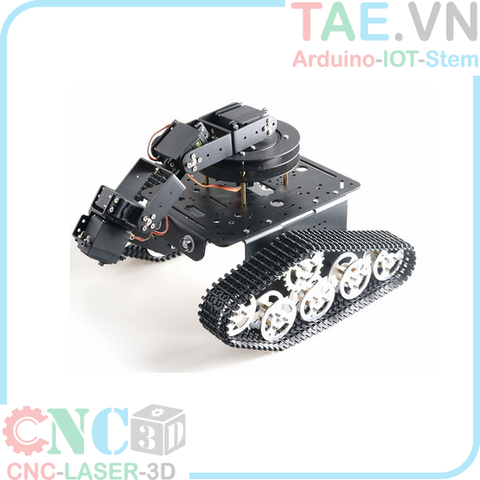 Khung Robot Tank và Cánh Tay Robot 4 Bậc DIY