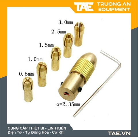 Đầu Kẹp Mũi Khoan Trục 2.3mm 5 Đầu