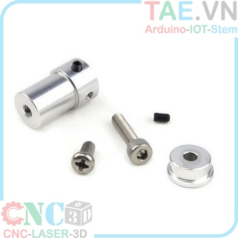 Trục Bánh Xe Omni Wheel Hub Nhôm