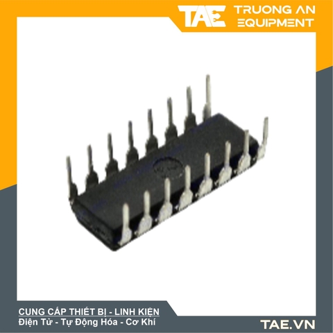 Mặt dưới IC 74HC595 DIP