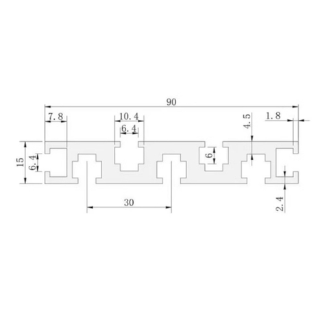 kích thước nhôm mặt bàn 1590