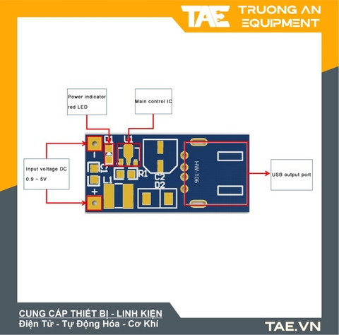 Mạch Tăng Áp 0.9V~5V Lên 5V/600mA (DC-DC Step-Up Module)