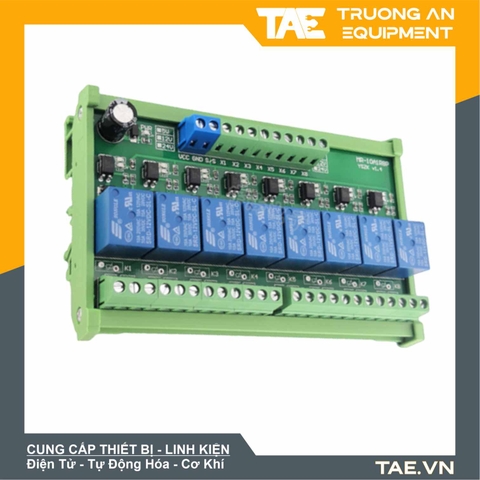 Module Điều Khiển Tín Hiệu PLC Cách Ly Relay 8 Kênh