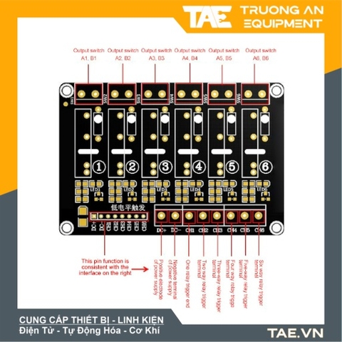 Module Relay Rắn SSR 6 Kênh