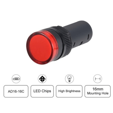 Đèn led đỏ, Led đỏ, red light, red light indicate