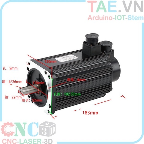 Combo Motor AC servo 130ST-M06025 1.5KW6N.m +Drive ATN3D