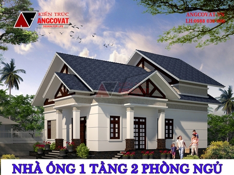 Tư vấn thiết kế mẫu nhà ống 1 tầng 2 phòng ngủ đẹp cho không gian sống đẳng cấp, tiện nghi