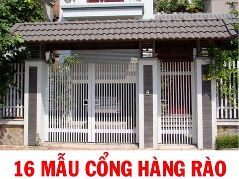 16 Mẫu thiết kế cổng hàng rào biệt thự nhà vườn đẹp nhất TIN105076