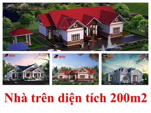 20+ mẫu thiết kế nhà trên diện tích 200m2 cấp 4 có sân vườn xanh mát