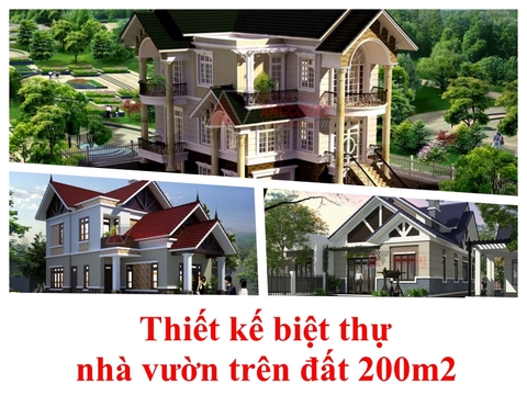 Tổng hợp các mẫu thiết kế biệt thự nhà vườn trên đất 200m2 đón đầu xu hướng hiện nay