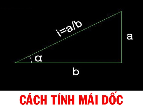 Cách tính độ dốc mái theo tiêu chuẩn, Mái ngói, mái thái, mái tôn, mái bê tông...TV104076