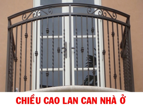 Chiều cao lan can nhà ở bao nhiêu là hợp lý và an toàn?