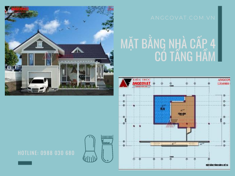 Giải pháp thiết kế mặt bằng các mẫu nhà cấp 4 có tầng hầm hợp lý và đẹp mắt nhất