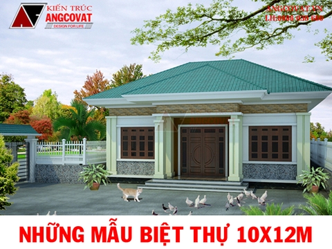 Mẫu biệt thự 10x12m đẹp nhất đến từ Angcovat trong năm 2018