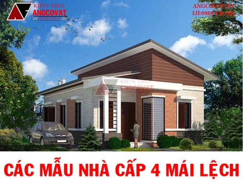 Độc đáo với những mau nha cap 4 mai lech vừa đẹp mắt lại mang đến sự sang trọng