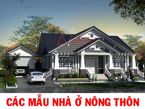 Tổng hợp các thiết kế nhà biệt thự ở nông thôn đẹp 1 2 3 tầng TIN110077