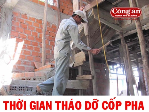 Thời gian tháo dỡ cốp pha Móng, Thang, Cột, Dầm, Sàn.....theo tiêu chuẩn TV120076