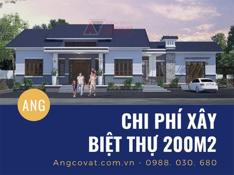 Gợi ý phương pháp tính chi phí xây biệt thự 200m2 chính xác nhất