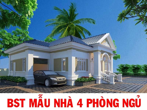 Bộ sưu tập những mẫu nhà 4 phòng ngủ đẹp 1 2 3 tầng mê ly TIN306076