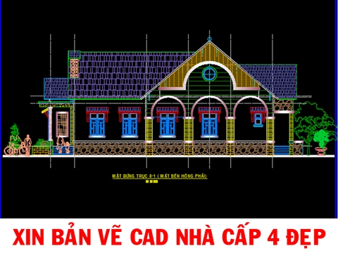 Cách đơn giản để xin bản vẽ cad nhà cấp 4 mà không phải gia chủ nào cũng biết