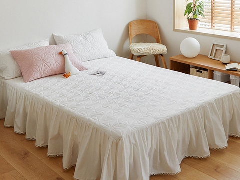 Drap phủ 150x200cm có thun 4 góc - trắng - DRP00631