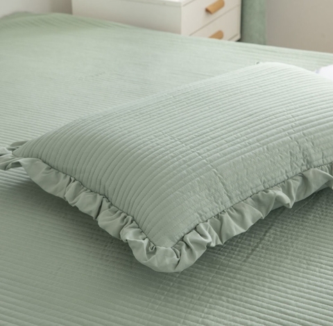 Drap bọc 200x220cm - sọc xanh mint - DRP01413