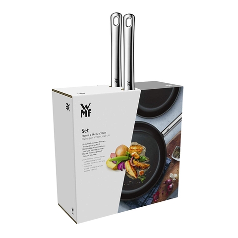 Bộ chảo wmf devil 24+28 cm cán inox xách tay đức