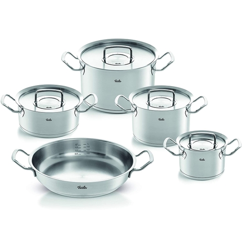 Bộ nồi Fissler Profi Collection 5 món vung kính có chảo 2 quai