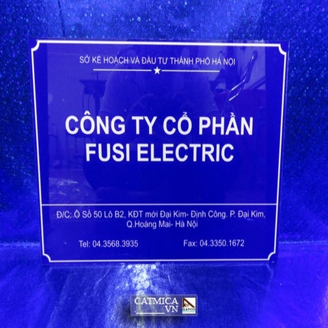 Biển văn phòng, biển công ty mica