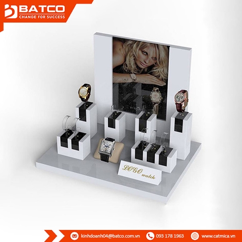 Kệ mica trưng bày đồng hồ Kệ mica trưng bày đồng hồ