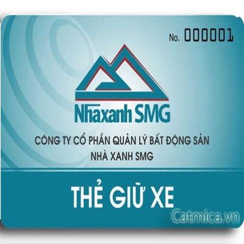 Thẻ giữ xe mica (Mẫu 1)