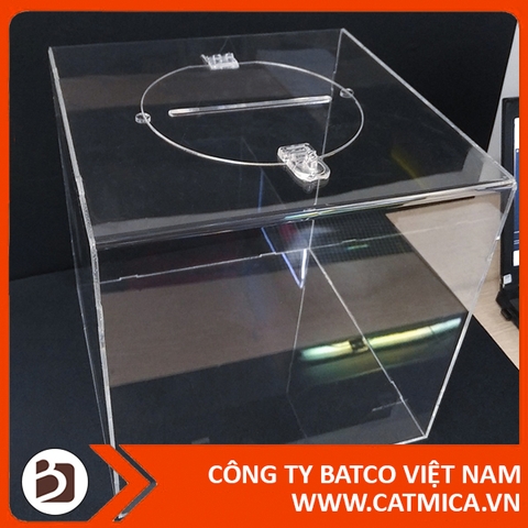 THÙNG PHIẾU BỐC THĂM MICA