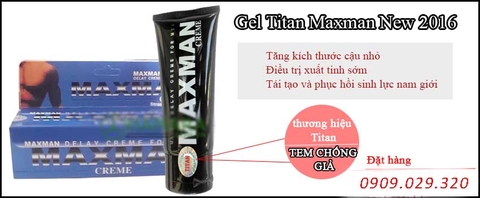 Cách phân biệt Gel Titan Maxman