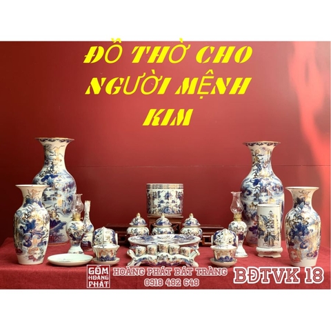 Các mẫu đồ thờ cho người mệnh Kim hợp phong thủy