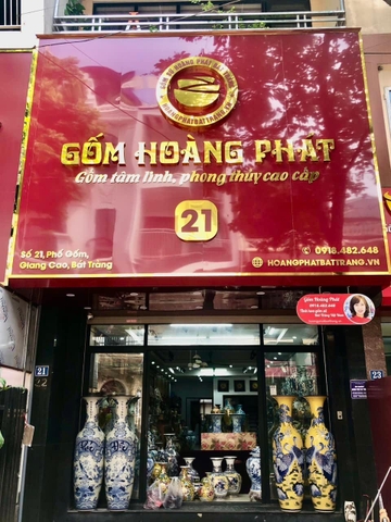 Cửa hàng gốm sứ Hoàng Phát Bát Tràng cao cấp