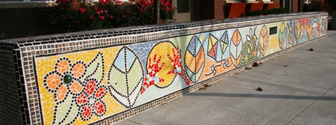 Gạch mosaic có mặt tại các công trình công cộng