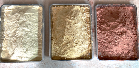 Đất ngũ sắc sau khi đã được nghiền xong