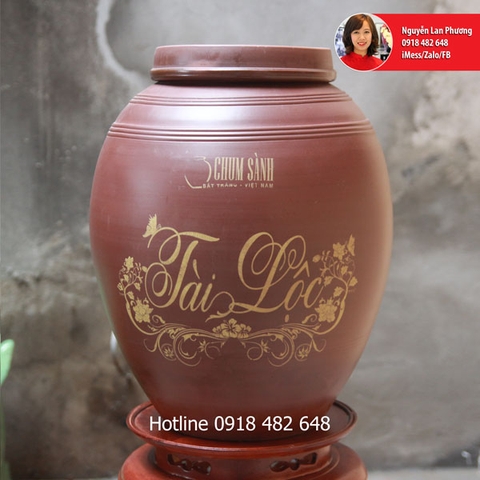 Chum sành ngâm rượu Tài Lộc 30L CHUM30TL