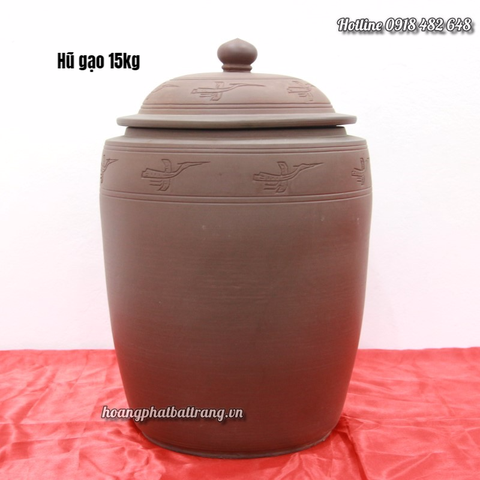 Hũ gạo Bát Tràng 15kg HUGAO15