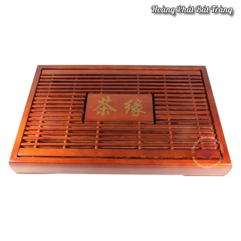 Khay ấm chén màu cánh gián cao cấp (43x28cm) SP209